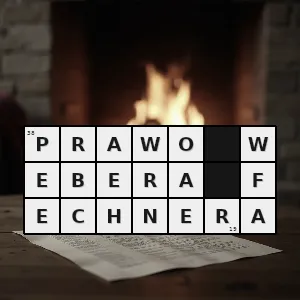 Hasło krzyżówkowe prawo wyrażające relację pomiędzy fizyczną miarą bodźca a reakcją zmysłów np wzroku słuchu węchu czy poczucia temperatury - prawo webera-fechnera – rozwiązanie, synonimy, podpowiedzi i definicje krzyżówkowe